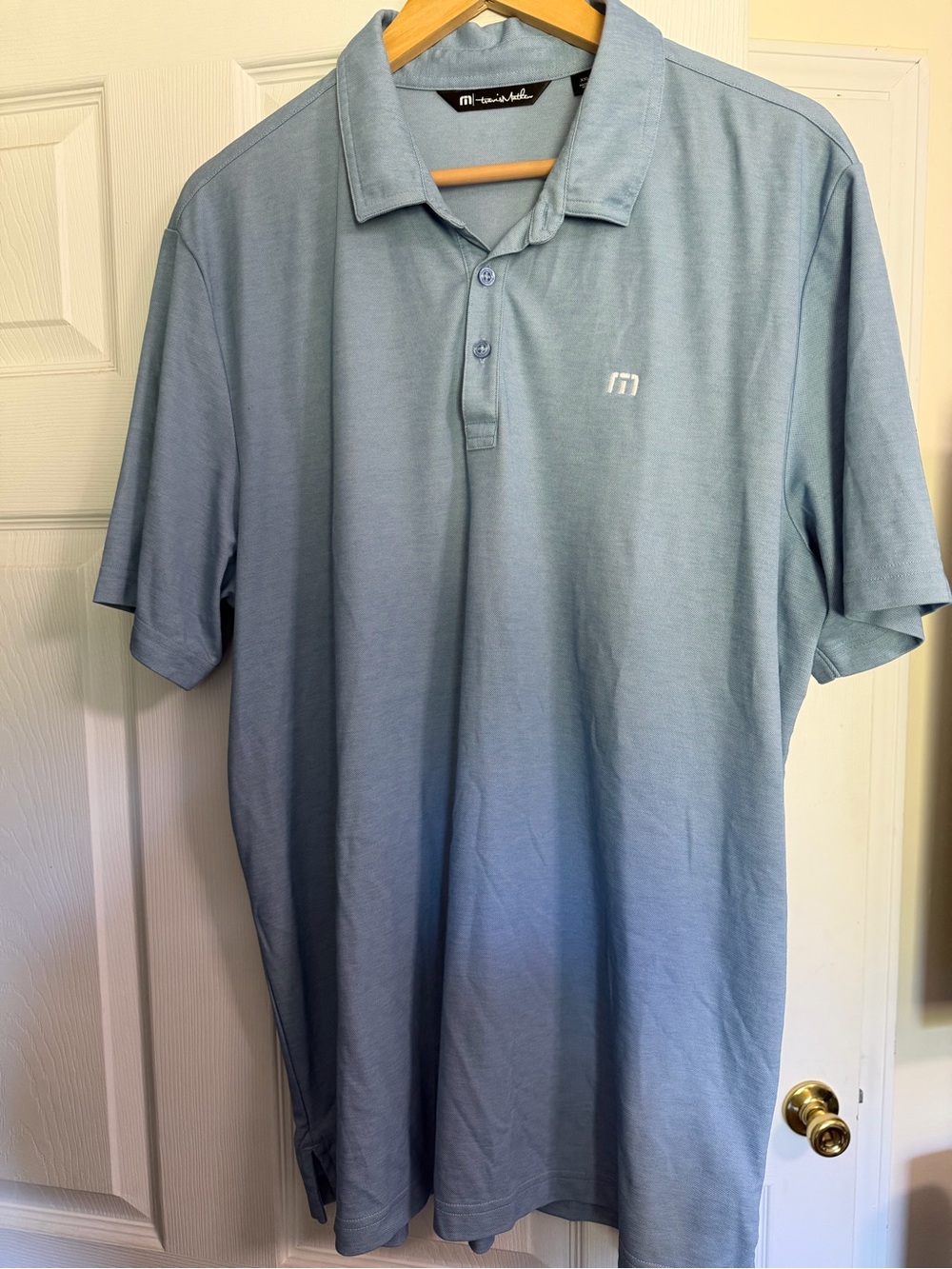 Travis Mathew Sky Blue Classic Polo